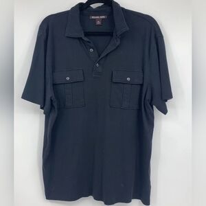 Michael Kors Men's Polo Shirt in Dark Gray